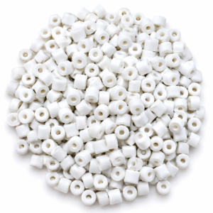 WHITE CERAMIC RING BIOLOGICAL AQUARIUM FILTER MEDIA